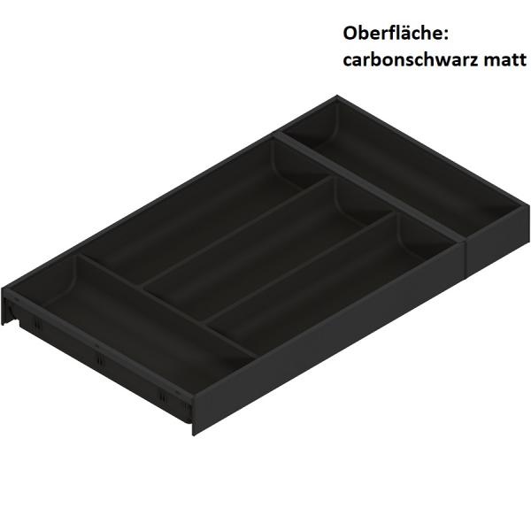 AMBIA-LINE Besteckeinsatz, für LEGRABOX / MERIVOBOX, Kunststoff / Stahl, 5 Besteckfächer, NL=550 mm, Breite=300 mm